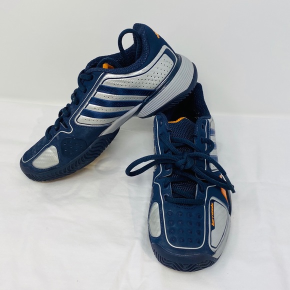 ADIDAS Barricade**Navy Sneakers US 2.5Y and 3Y $90 - Picture 4 of 5